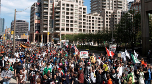 Toronto's pot community marches in the 2011 Global Marijuana March. (Photos by Jeremiah Vandermeer)